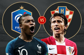 Dự đoán kết quả Pháp vs Croatia, soi kèo chung kết World Cup 2018