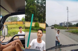 Sự thật thông tin nhóm thanh niên chặn xe tải dọa giết tài xế ở Hà Nội