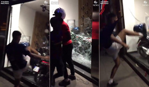 Clip: Lợi dụng ăn mừng, CĐV Pháp điên cuồng đập phá cửa hàng, cướp xe máy