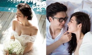 Á hậu Tú Anh giấu kín váy cưới để gây bất ngờ cho bạn trai