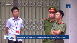 Làm rõ việc 2 thanh tra vắng mặt trong buổi quét bài thi ở Hà Giang