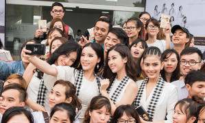 Kỳ Duyên, Đỗ Mỹ Linh bị sinh viên Tây Nguyên vây kín