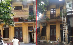 Cháy nhà trên phố cổ Hà Nội, 4 bà cháu may mắn thoát chết