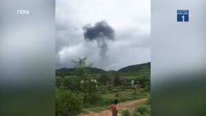 Máy bay rơi ở Nghệ An gây tiếng nổ lớn trước khi vỡ vụn