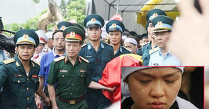 Ảnh: Hàng trăm người khóc nghẹn tiễn biệt liệt sĩ Phạm Giang Nam về đất mẹ
