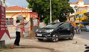 Nghi vấn bảo vệ ngân hàng đập phá ô tô ở Thái Bình: Thông tin mới nhất từ cơ quan công an