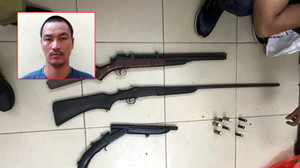 Bắt kẻ cầm đầu đường dây trộm cắp, thu giữ nhiều súng đạn