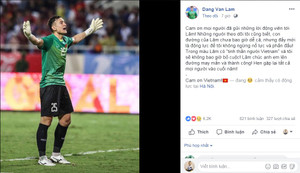 Đặng Văn Lâm: 'Tôi mang dòng máu và tinh thần Việt Nam, sẽ không bỏ cuộc'