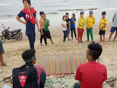 Thi thể thanh niên trôi dạt vào bờ biển ở Bình Thuận