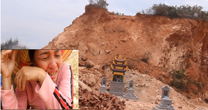 Nguy cơ sạt lở hàng loạt ngôi mộ do khai thác đất: Chính quyền địa phương bất lực
