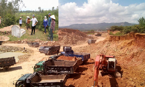 Nguy cơ sạt lở hàng chục ngôi mộ do khai thác đất ở Hà Tĩnh: UBND tỉnh chỉ đạo làm rõ