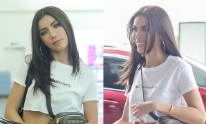 Siêu mẫu Minh Tú khoe gu thời trang sân bay cá tính