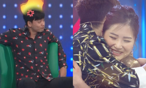 Mai Tài Phến cười gượng khi thấy Bùi Anh Tuấn ôm Hương Tràm