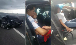 Clip: Mazda nổ lốp trên cao tốc và hành động đầy tình người của tài xế qua đường