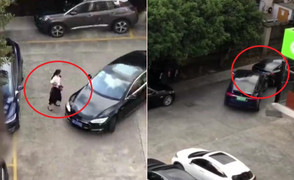 Clip: Bị chọc tức, nữ tài xế lái ô tô trả thù cực nguy hiểm