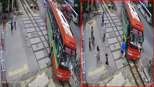 Nguyên nhân xe khách tông thẳng vào barie chắn tàu ở Thanh Hoá