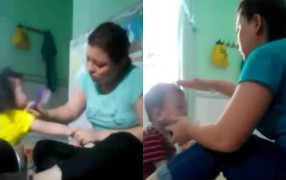 Bảo mẫu vừa cho ăn vừa đánh té tát, đập vào đầu nhiều trẻ mầm non ở An Giang