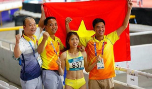 Giành HCV thứ 2 cho Thể thao Việt Nam, VĐV Bùi Thị Thu Thảo được VOV thưởng nóng 100 triệu đồng