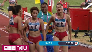 Clip: Quách Thị Lan bứt tốc xuất sắc, điền kinh nữ VN giành HCĐ 4x400m