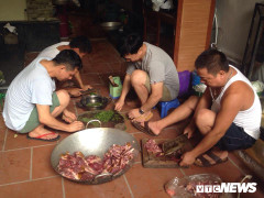 Video: Bố mẹ cầu thủ Quang hải dựng rạp, mổ hoẵng tiếp đãi CĐV tới cổ vũ