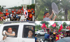 Háo hức mang vung nồi đổ xuống đường đón đội tuyển Olympic Việt Nam, CĐV hụt hẫng vì đón nhầm đường