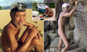 Video: Cuộc sống thiên đường của 'ẩn sĩ khỏa thân' 29 năm trên đảo hoang