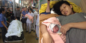 Nhân viên vệ sinh đỡ đẻ cho hành khách trên chuyến tàu Bắc - Nam