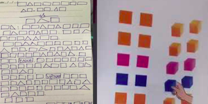 Bố mẹ choáng váng vì con đọc thơ làu làu bằng ô vuông