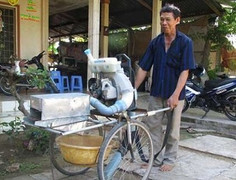 Hết lo thu hoạch lúa đổ nhờ sáng chế của lão nông Tiền Giang