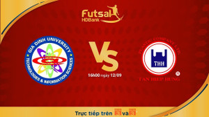 Trực tiếp Futsal HDBank VĐQG 2018: Hải Phương Nam ĐHGĐ vs Tân Hiệp Hưng