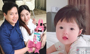 Lần đầu lộ ảnh cận mặt con gái cực đáng yêu của Hoa hậu Đặng Thu Thảo