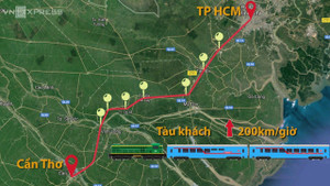 Giảm 17.100 tỷ đồng khi đổi hướng tuyến đường sắt TP.HCM - Cần Thơ