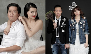 Trường Giang - Nhã Phương, Trấn Thành - Hari Won chụp ảnh cưới 'lầy' hết phần người khác