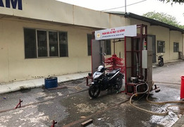 Trạm rửa xe máy tự động với nhiều cải tiến vượt trội