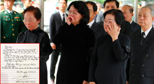 Bà Đặng Thị Ngọc Thịnh: 'Phòng ăn hàng ngày anh vẫn ngồi, bữa ăn vẫn chuẩn bị tươm tất nhưng xé lòng'