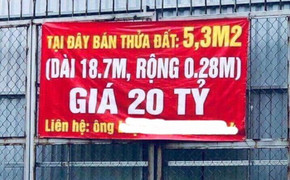 Video: Miếng đất 5,3m² rao bán giá 20 tỷ đồng ở Hà Nội gây xôn xao dư luận