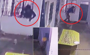 Clip: Tên trộm uốn dẻo chui qua song sắt bé xíu, vượt ngục thành công