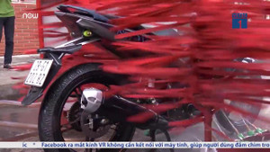 Video: Mục sở thị trạm rửa xe mô tô tự động 'Made in Vietnam'