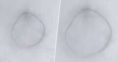 Clip: Vòng tròn đen bí ẩn nghi 'UFO' lơ lửng giữa trời Canada