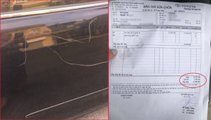 Đề nghị khởi tố người phụ nữ cào xước xe Camry để trả đũa