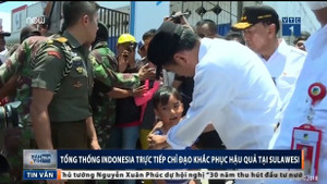 Tổng thống Indonesia trực tiếp đến vùng tâm thảm họa kép