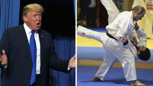 Video: Ông Trump tuyên bố có thể thắng khi đấm bốc với ông Putin