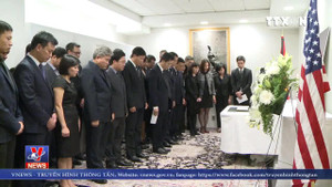 Video: Lễ viếng và mở sổ tang nguyên Tổng Bí thư Đỗ Mười tại Washington