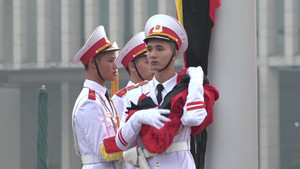 Video: Lễ thượng cờ rủ Quốc tang nguyên Tổng Bí thư Đỗ Mười