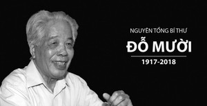 Nguyên Tổng Bí thư Đỗ Mười từ trần: Lãnh đạo, nguyên thủ các nước gửi điện chia buồn