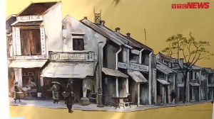 Clip: Chiêm ngưỡng tường bích họa hoành tráng trên phố Phan Đình Phùng, Hà Nội