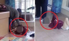 Clip: Làm bẩn tã, bé gái tàn tật bị bảo mẫu to béo đánh đập thậm tệ