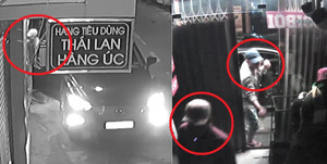 Clip: Băng trộm đi ô tô Mazda khoắng đồ trong shop quần áo ở Sài Gòn