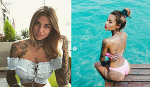 Dàn mỹ nữ xăm trổ kín người 'tháp tùng' Aguero trên siêu xe bạc tỷ