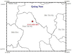 Một ngày, Quảng Nam xảy ra 2 trận động đất
